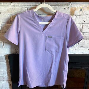 Light Purple Figs Scrub Top